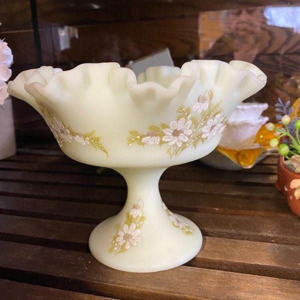 Photo of D. Barbaur  Pedestal Bowl with Raised Flowers