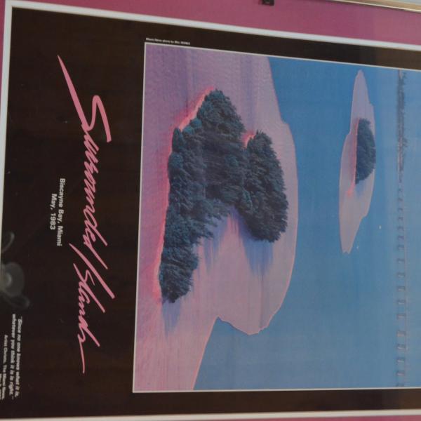 Photo of SURROUNDED ISLAND POSTER- CRISTO 1983 RARE LIMITED EDITION   MORE (see photos)