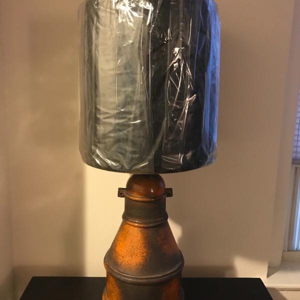 Photo of Amazing Looking and Great Condition Metal Base Table Lamp - 31 inches tall 