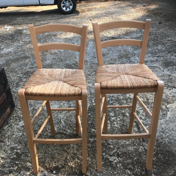 Photo of Italy made  solid Wood Bar stool