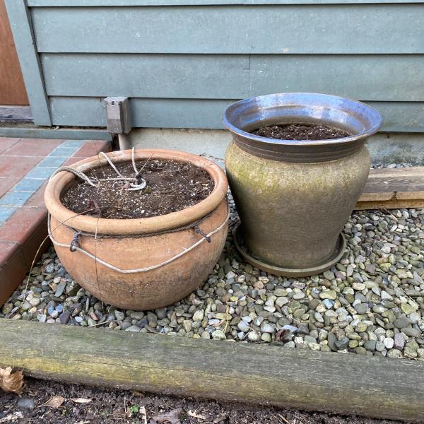 Photo of Extra large terracotta pot, 1 large terracotta  & 1 large clay pot