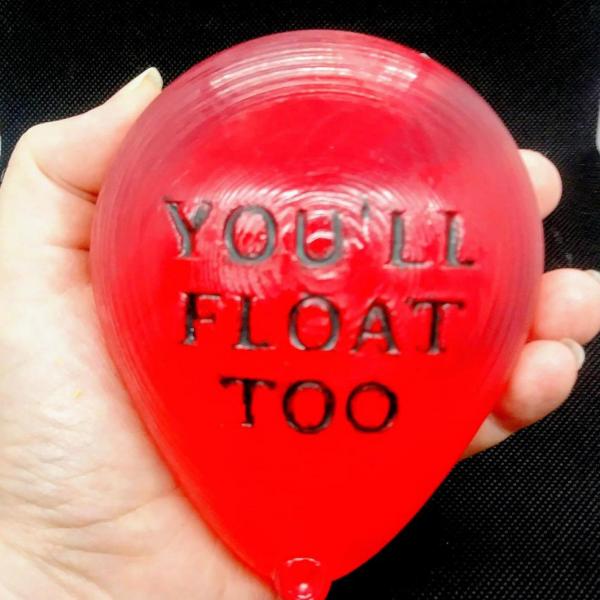 Photo of IT "You'll Float Too" Pennywise Red Balloon Soap - Carnival Cotton Candy Scent 