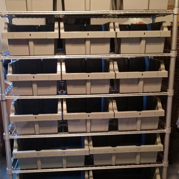 Photo of Utility shelve with bins