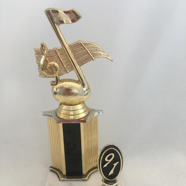 Photo of Musical Note Trophy - Just Change Out the Year and Name Plate.
