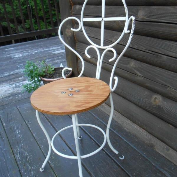 Photo of Vintage Iron Ice Cream Parlor Chair