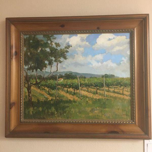 Photo of Signed Original Oil Painting of Temecula