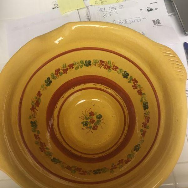 Photo of Hand Painted Italian Serving Bowl