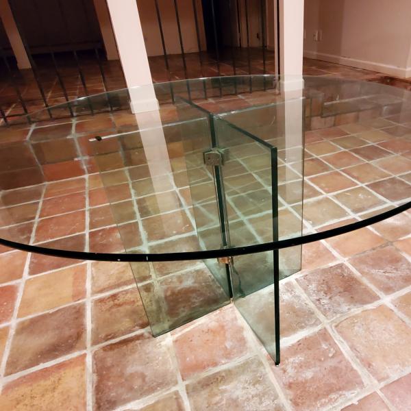 Photo of Glass dining table