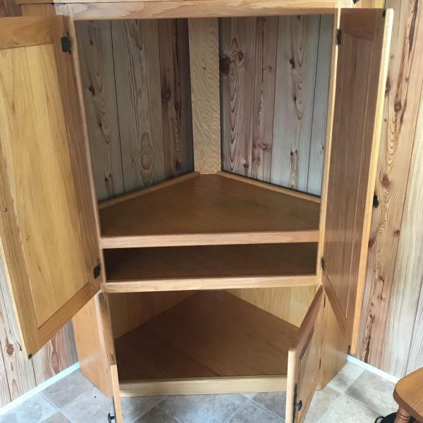 Photo of Solid Oak TV Cabinet 