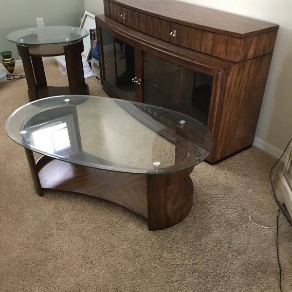 Photo of TV console,coffee table & end table