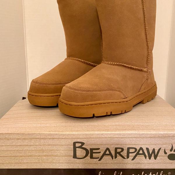 Photo of BEARPAW BOOTS~Natural~Size 7/8~Hickory~New In Box~Retail $74.99