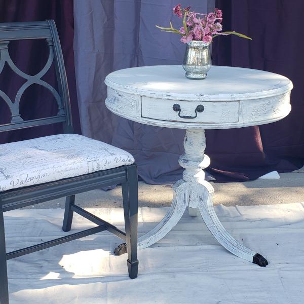 Photo of Round Side Table & Side Chair