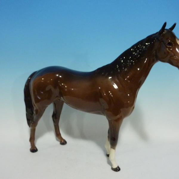 Photo of Vintage BESWICK England LARGE SIZE Horse Figurine - Porcelain