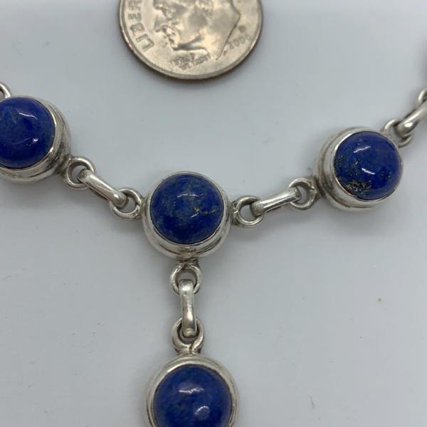 Photo of 925 Silver Lapis Lazuli Necklace 