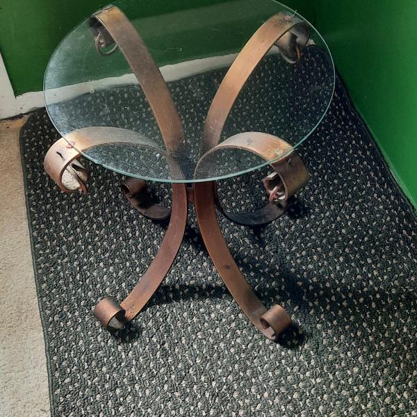 Photo of Glass side table