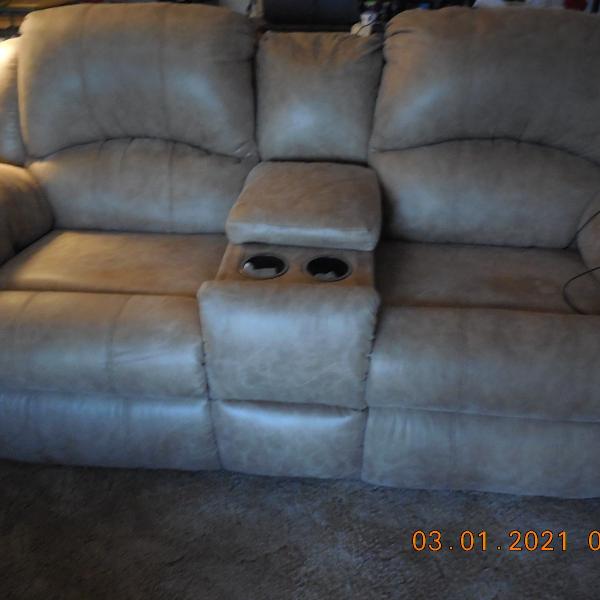 Photo of 2 Power Loveseats Like New W/USB ports, cup holders, console