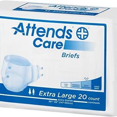 Photo of Attends Care Briefs XL, Unisex, 20 PACKS OF 20 BRIEFS