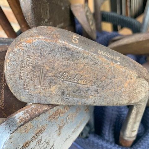 Photo of 20 Antique Vintage Golf Clubs Hickory Wood