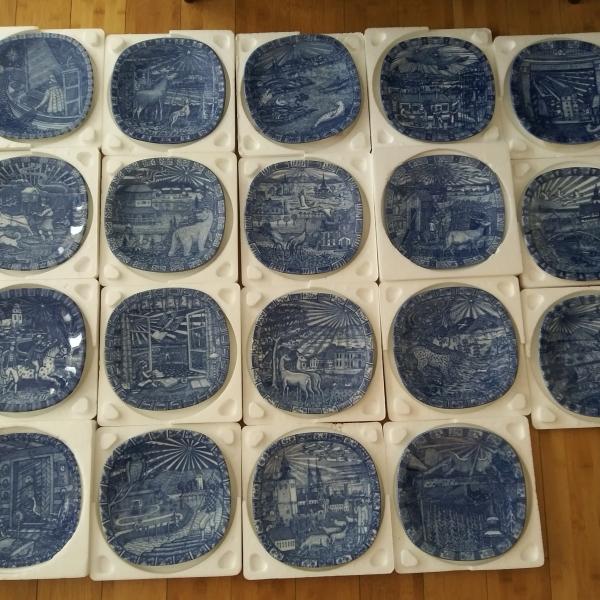 Photo of Beautiful Collection of 20 Rorstrand Christmas Plates from Sweden - 1969-1988