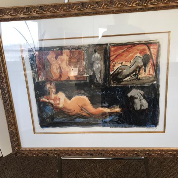 Photo of A. Kosousky signed nudes 5 Nudes Beautiful Frame and inset Gold double Matted