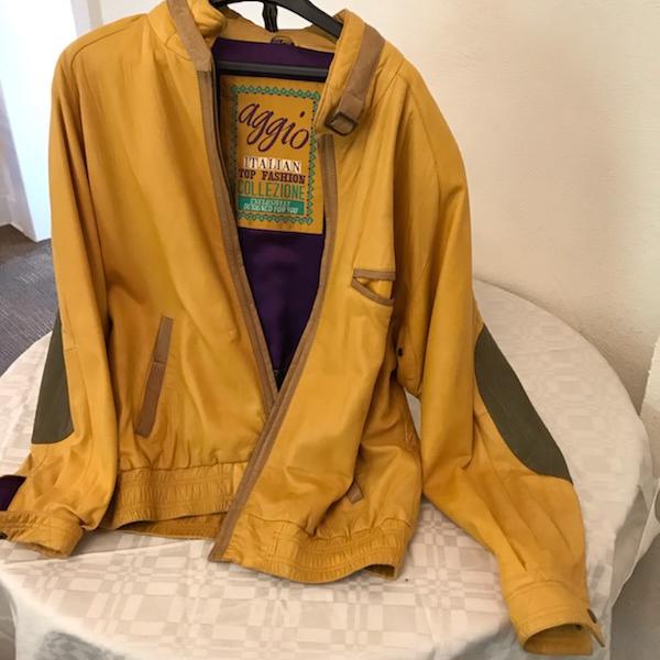 Photo of VINTAGE Aggio 1975 Butter Leather Men's Jacket 