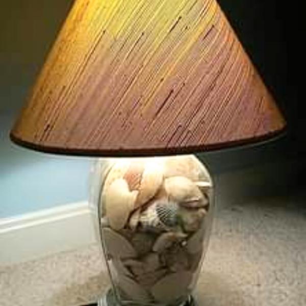 Photo of Seashell table lamp