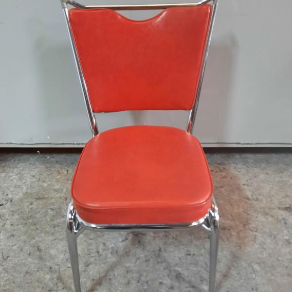 Photo of Vintage MCM Chrome & vinyl chairs Set of 6