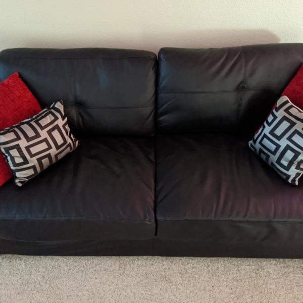 Photo of Black Couch Set 2 pc