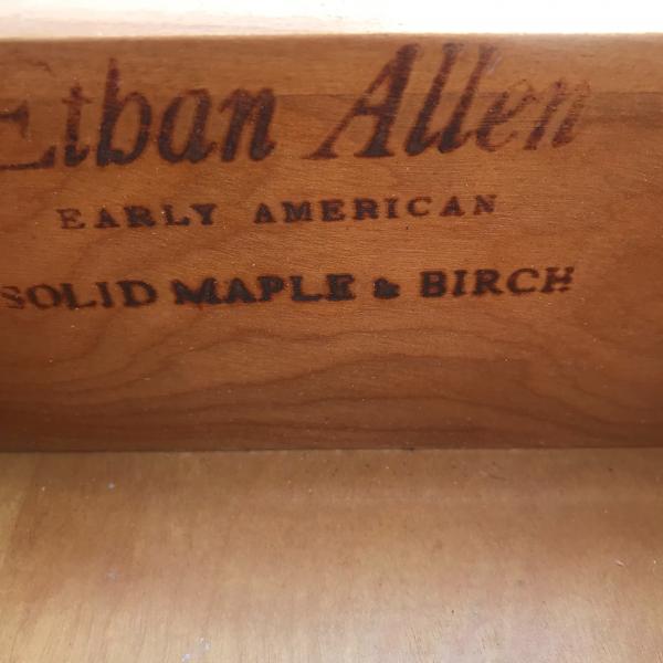 Photo of Ethan Allen Early American Solid Maple and Birch Dresser