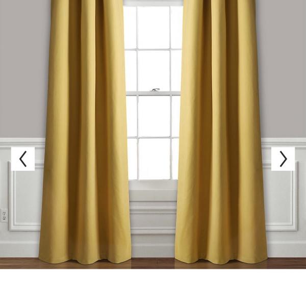 Photo of Gold curtains 84 inch