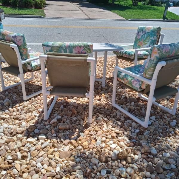 Photo of PVC  patio furniture