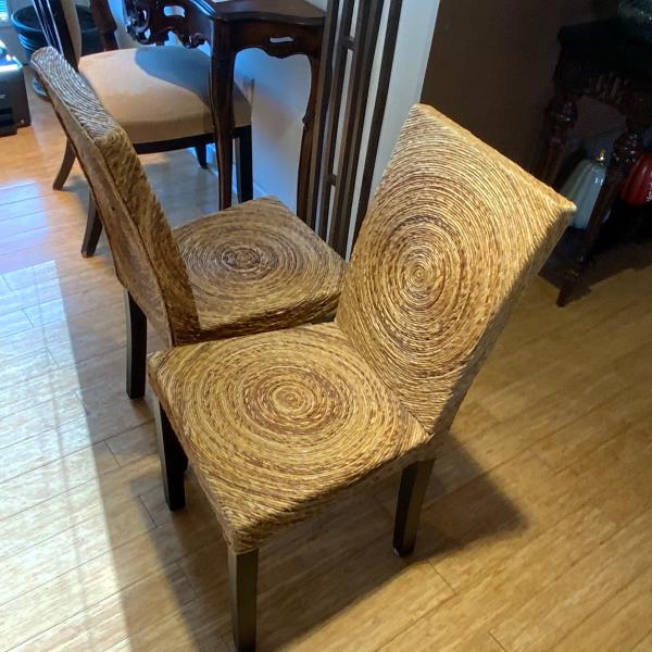 Photo of Wicker style chairs