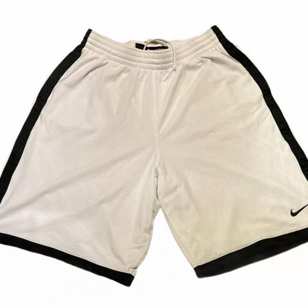 Photo of Nike Dri-Fit | Men's Neon White Mesh Basketball Athletic Logo Shorts | X-Large