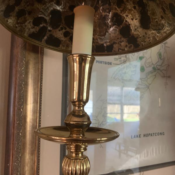 Photo of Vintage buffet brass table lamps ! 