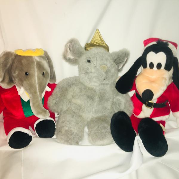 Photo of (13) Stuffed Animals - Christmas Theme