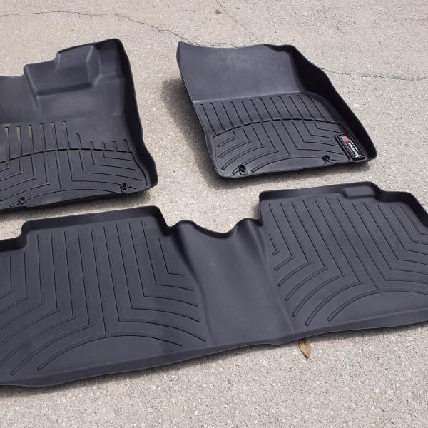 Photo of WeatherTech Floor Mats for Lexus HS 250h - 2010-2011 - Black front and rear