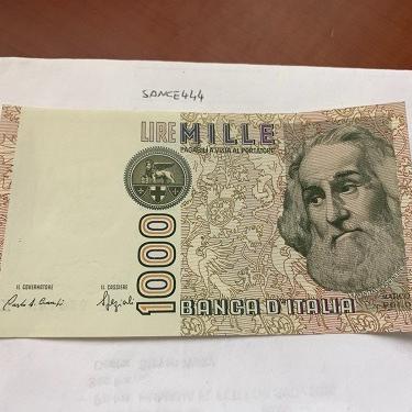 Photo of Italy Marco Polo 1000 lire uncirc. banknote 1982 #31