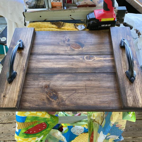 Photo of Rustic wood tray