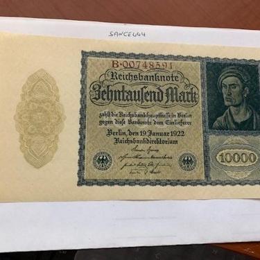 Photo of Germany 10000 marks banknote 1922