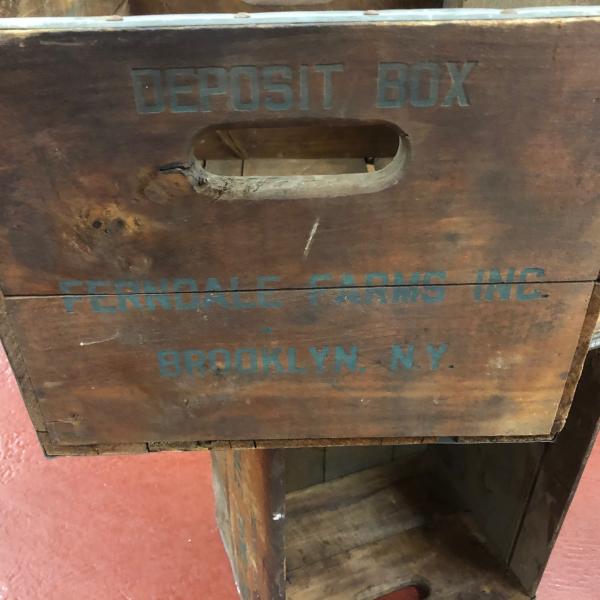 Photo of Vintage Milk Crates Brooklyn Ferndale Farms Great for Records