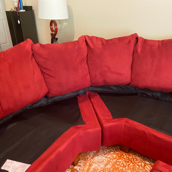 Photo of Red sectional 