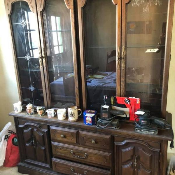 Photo of CHINA CABINET AND CREDENZA
