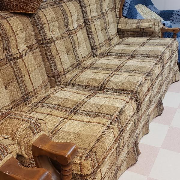 Photo of Couch with matching chair.