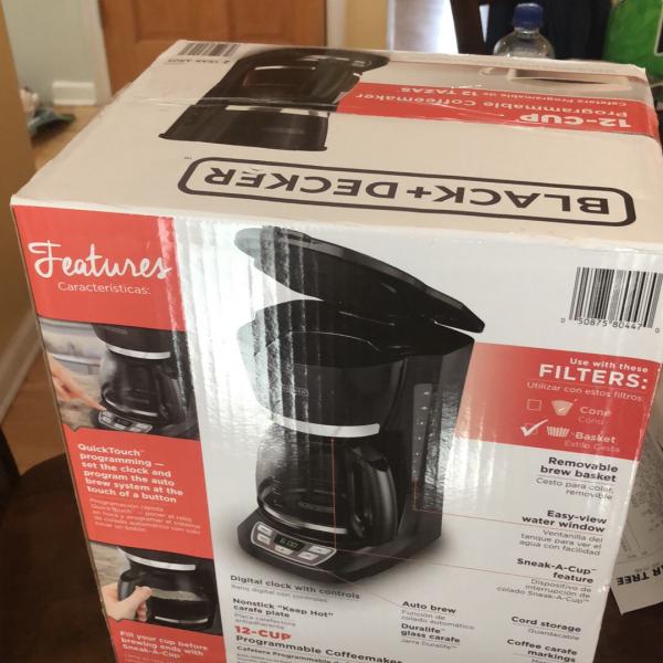 Photo of Black &Decker  12 cup programmable coffee maker NEW