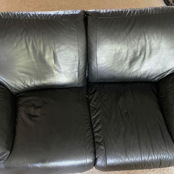 Photo of Used leather couch for sale [2 separate pieces]