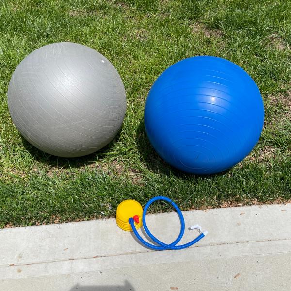 Photo of Ab chair and exercise balls