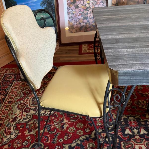 Photo of Mid century modern indoor or outdoor table w leaf 
