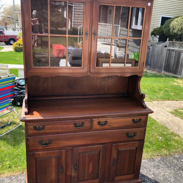 Photo of Solid Wood Antique China Cabinet