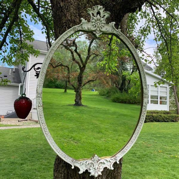 Photo of Antique Victorian accent ornate mirror! 973-600-3177