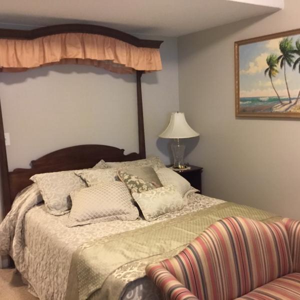 Photo of Bed with box springs & mattress plus night stand